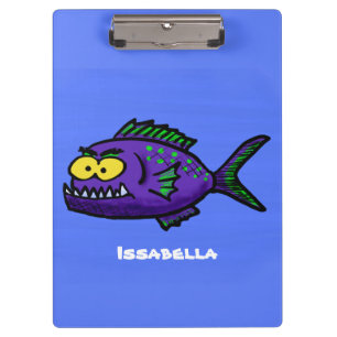 Porte-bloc Caricature de poisson de Piranha