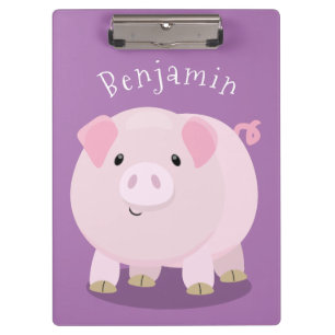 Porte-bloc Caricature de porc mignon rose pot vendue