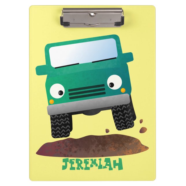Porte-bloc Caricature de voiture 4 X4 hors route (Devant)