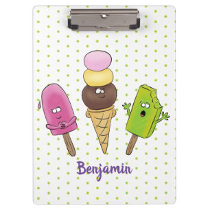 Porte-bloc Caricature drôles de glace popsicle dessin animé t