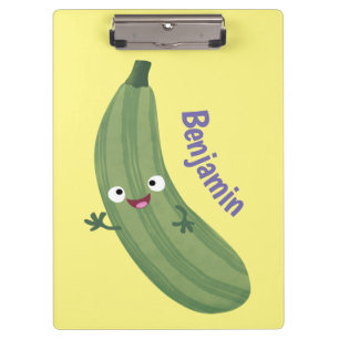 Porte-bloc Caricature joyeux de courgettes mignonnes