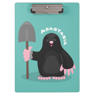 Porte-bloc Caricature mole joyeux