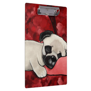 Porte-bloc Carlin endormi Chiot
