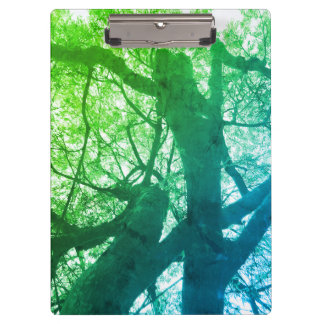 Porte-bloc Carte à clips verte Bonsai