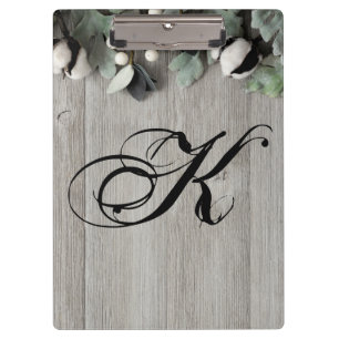 Porte-bloc Carte Clip personnalisée coton plante berries gran