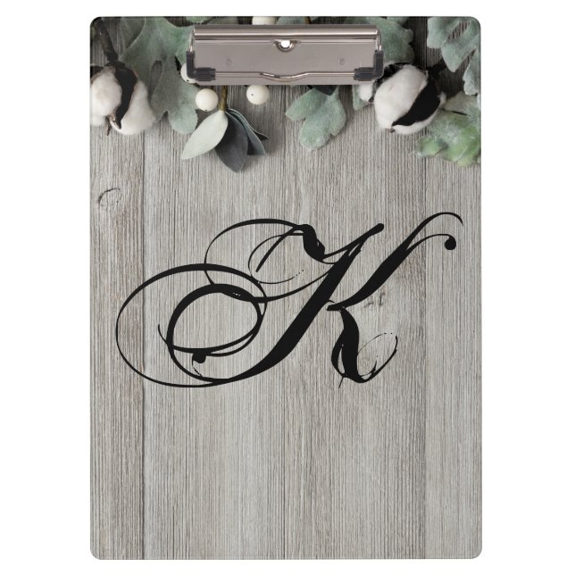 Porte-bloc Carte Clip personnalisée coton plante berries gran (Devant)