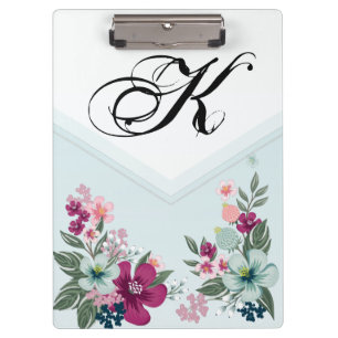 Porte-bloc Carte Clip personnalisée Fleur tropicale sur Om Bl