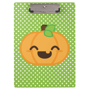 Porte-bloc Carte clipart Citrouille Kawaii Jack-o'-lantern