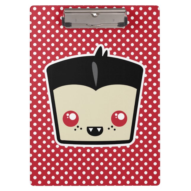 Porte-bloc Carte clipart Kawaii Dracula (Devant)