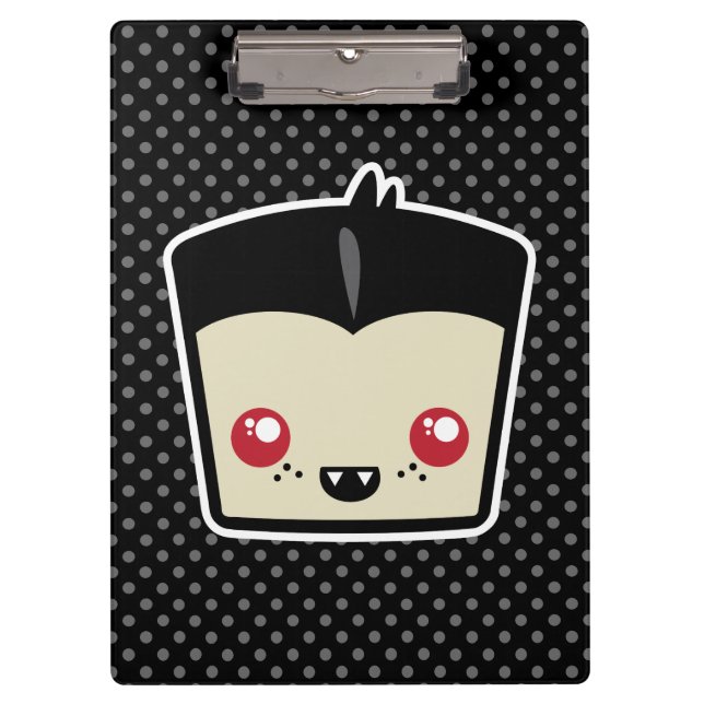 Porte-bloc Carte clipart Kawaii Dracula (Devant)