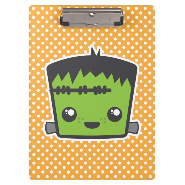 Porte-bloc Carte clipart Kawaii Frankenstein (Devant)