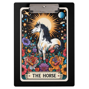 Porte-bloc Carte de Tarot du Cheval – Puissance Spirituelle, 