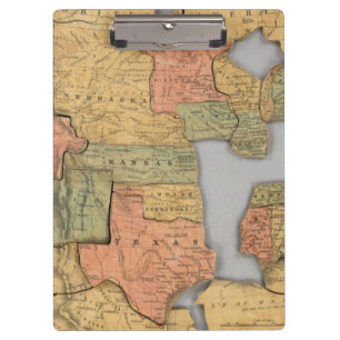 Porte-bloc Carte des Etats-Unis et du Canada