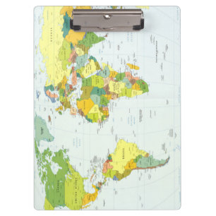 Porte-bloc Carte du monde Atlas Poster Politique : Décoration
