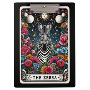 Porte-bloc Carte Tarot Zèbre Animal Spirituel Mystique