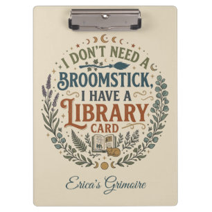Porte-bloc Cartes de bibliothèque de bibliothécaire ensorcelé