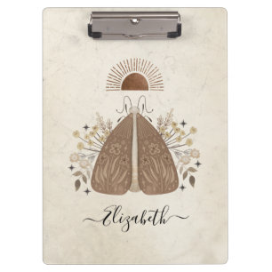 Porte-bloc Céleste Vintage Luna Moth Papillon Porte - bloc
