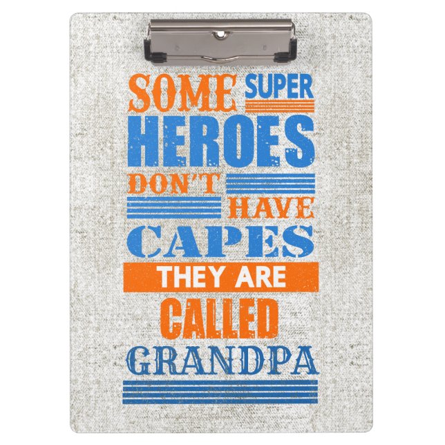 Porte-bloc Certains Superhero's Don't Have Cape - Change GRAN (Devant)
