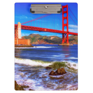 Porte-bloc C'est une image de HDR de 3 tirs du Golden Gate
