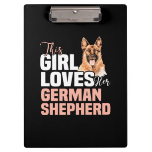 Porte-bloc Cette Fille Aime Son Berger Allemand
