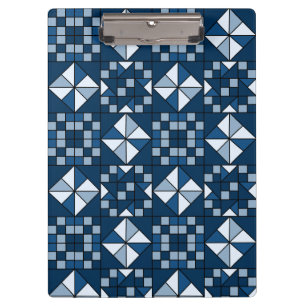 Porte-bloc Chaîne double étoile dans les tons bleu