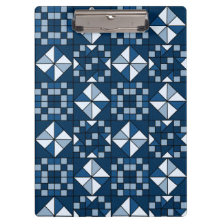 Porte-bloc Chaîne double étoile dans les tons bleu