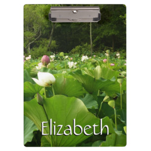 Porte-bloc Champ de fleurs de Lotus Jardin d'été
