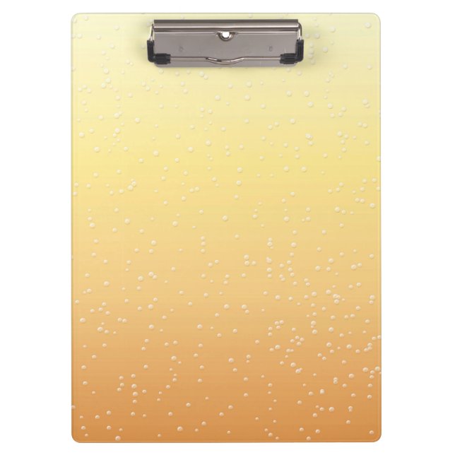 Porte-bloc Champagne avec de minuscules bulles (Devant)