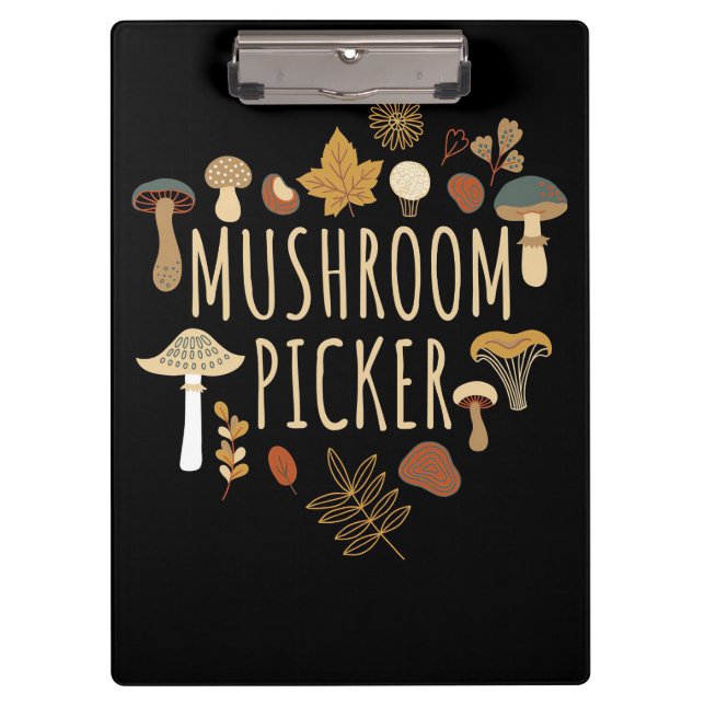 Porte-bloc Chasseur de champignons Champignons Picker (Devant)