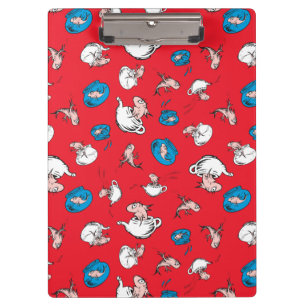 Porte-bloc Chat dans le Chapeau Le Poisson Rouge Motif