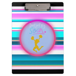 Porte-bloc Cheerleading "Ne volez pas, envolez-vous" Rayures 