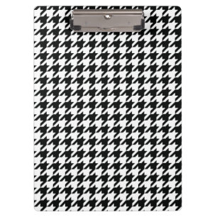 Porte-bloc Chèque de socle noir blanc classique