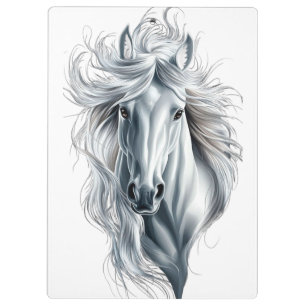 Porte-bloc cheval blanc