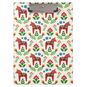 Porte-bloc Cheval de Dala suédois Rouge