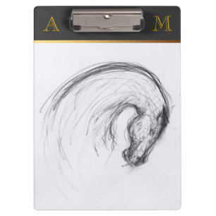 Porte-bloc Cheval - Dessin original - Porte - bloc Monogramme