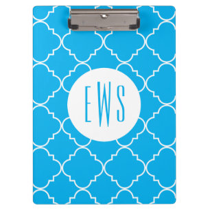Porte-bloc Chic Quatrefoil Monogram Porte - bloc