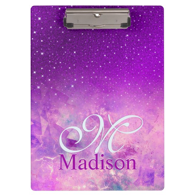 Porte-bloc Chic rose rose violet foncé parties scintillant mo (Devant)