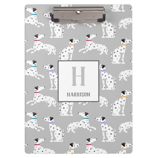 Porte-bloc Chien Dalmatien Polka Pot Animal Aquarelle Enfants (Devant)