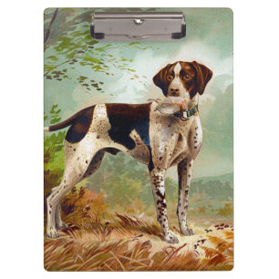 Porte-bloc Chien de chasse avec oiseau dans la bouche