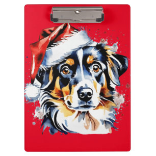 Porte-bloc Chien de Noël mignon