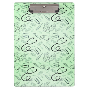 Porte-bloc Chirurgien vintage vert docteur en médecine