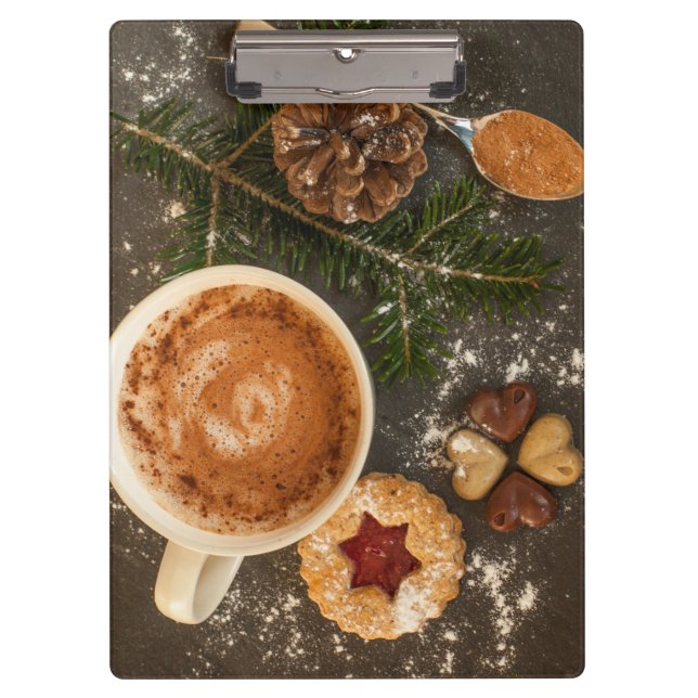 Porte-bloc Chocolat chaud de Noël (Devant)