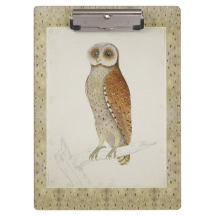 Porte-bloc Chouette hulotte de grange rustique vintage nature