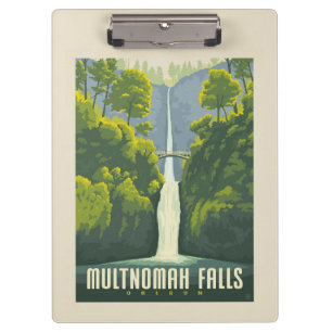 Porte-bloc Chutes Multnomah Oregon