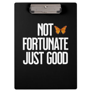 Porte-bloc Citation Papillon Monarch 'Pas De Chance, Simpleme