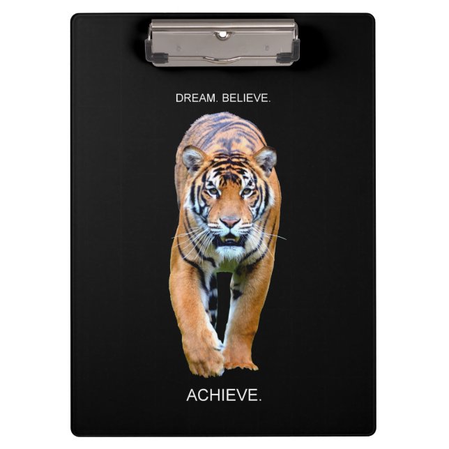 Porte-bloc Citations Motivationnelles Tiger Dream Croire Atte (Devant)