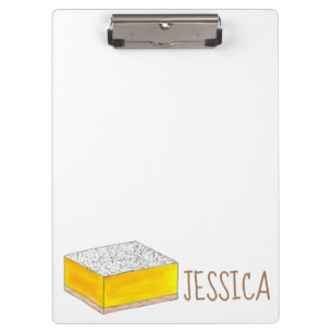 Porte-bloc Citron Carré Bar Pâtisserie Dessert Bake Vente Suc