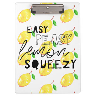 Porte-bloc citron doux squeezy mignon aquarelle agrumes