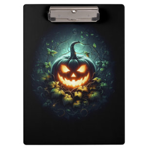 Porte-bloc Citrouille d'Halloween lumineuse de nature effraya