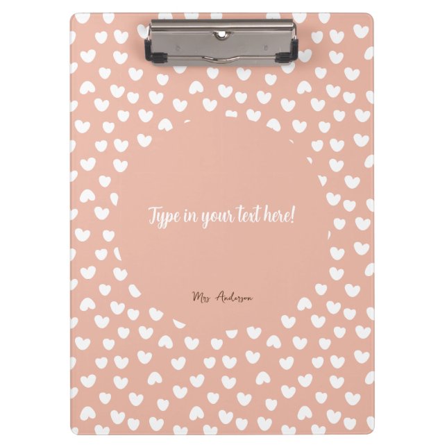 Porte-bloc classeur personnalisé, classeur boho, motif boho (Devant)